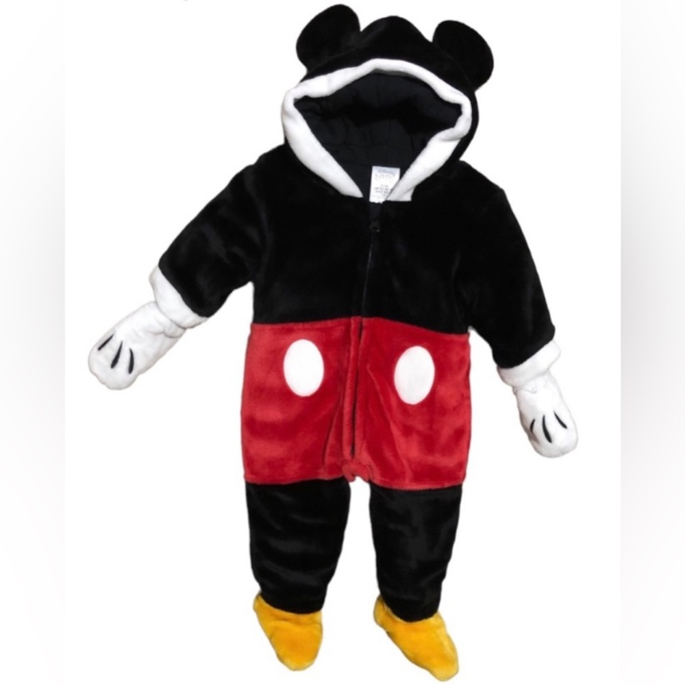 Mickey Mouse Fleece Zip Costume/Snuggle Suit
